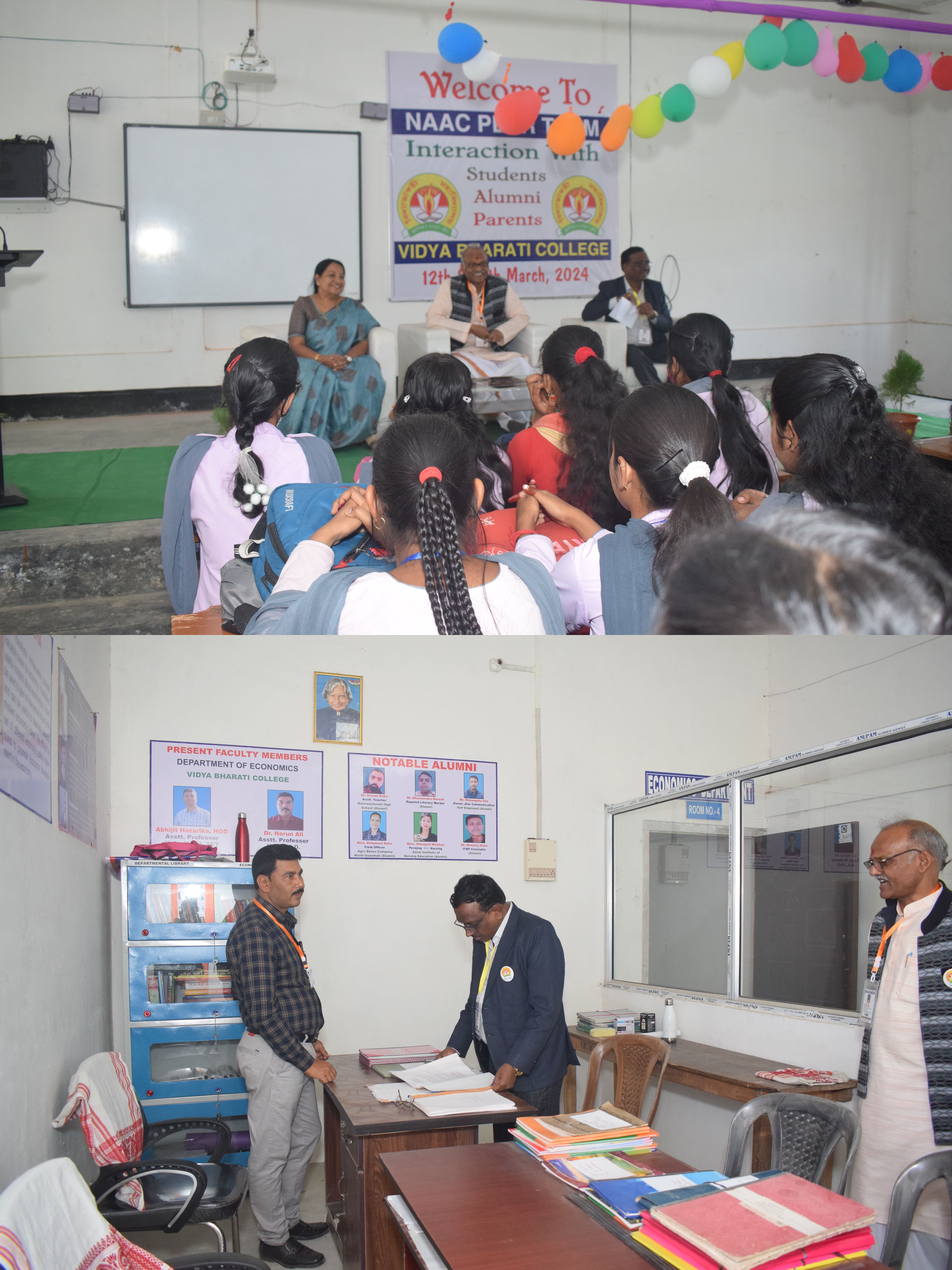 NAAC FIRST CYCLE PEER TEAM VISIT