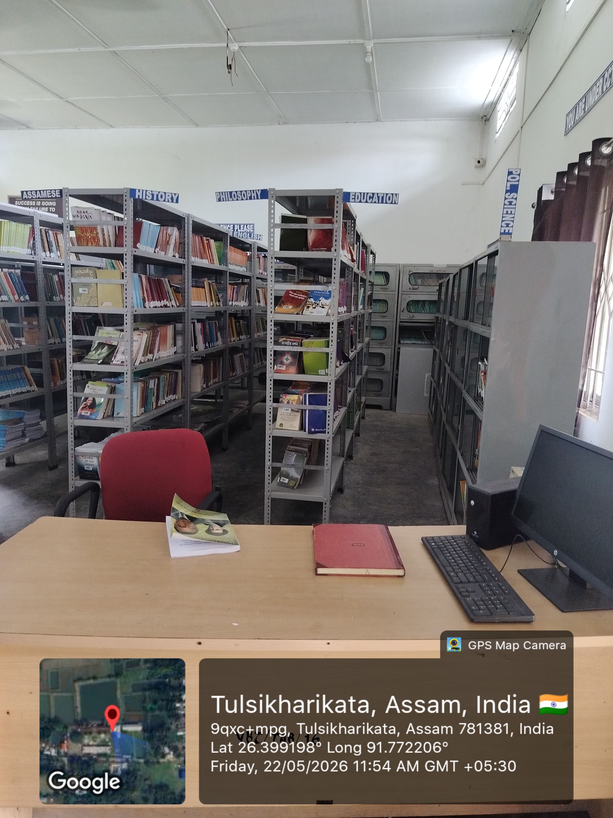 “In the library, every shelf holds a possibility.”